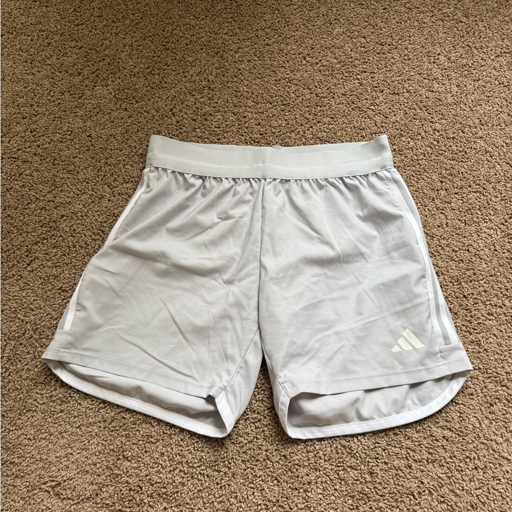 Adidas women’s Light Gray Athletic Shorts